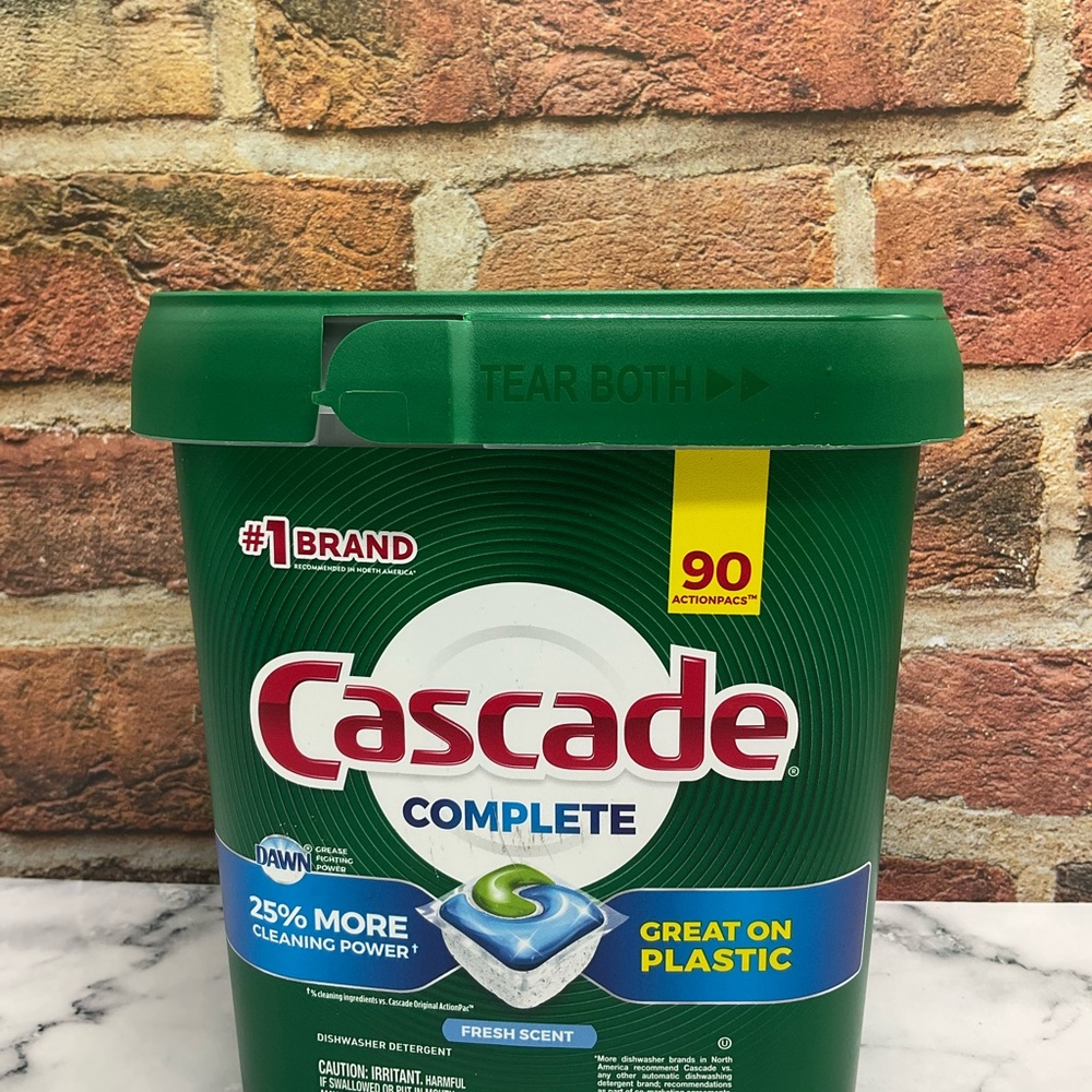 Cascade Complete Dishwasher Detergent 90 ActionPacs